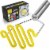 Zulay Kitchen Potato Masher with Premium Silicone-Coated Stainless-Steel Design - Yellow Perspective: front