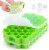 Zulay Kitchen Honeycomb Shaped Silicone Ice Cube Tray Set- 2 Pack Perspective: front