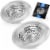 Zulay Kitchen Sink Drain Strainer (2 Pack) - Wide Rim 4.5” Diameter Perspective: front