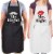 Zulay Kitchen Funny Aprons for Men, Women & Couples Black - Mr. Right and Mrs. Always Right Perspective: front