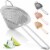 Zulay Kitchen Cone Shaped Cocktail Strainer - Silver Perspective: front