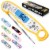 Zulay Kitchen Digital Meat Thermometer - Yellow Perspective: front