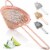Zulay Kitchen Cone Shaped Cocktail Strainer - Rose Gold Perspective: front