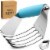 Simple Craft Pastry Dough Cutter with Comfortable Grip Handle - Blue Perspective: front