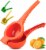 Zulay Kitchen Hydration Nation Lemon Squeezer - Orange Perspective: front