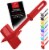 Zulay Kitchen Meat Chopper - Dark Red Perspective: front