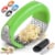 Zulay Kitchen Garlic Press Rocker With Silicone Peeler & Scraper Set - Green Perspective: front