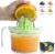 Zulay Kitchen Citrus Juicer Reamer (17oz Capacity) - Green Perspective: front
