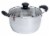 IMUSA Aluminum Pot with Glass Lid and Bakelite Handles Perspective: front