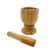 IMUSA Small Bamboo Mortar and Pestle Perspective: front