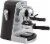 IMUSA Bistro Electric Espresso & Cappuccino Maker with Carafe - Silver Perspective: front