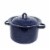 Imusa® Enamel Stock Pot with Lid - Blue Perspective: front