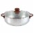 IMUSA Caldero with Glass Lid & Wood-Look Handles Perspective: front
