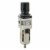 MaxLine 100 Ft 0.5 In Tubing Kit, Filter Regulator w/ Gauge, & 2 Ft Jumper Hose Perspective: front