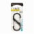 S-Biner® #3 Black Stainless Steel Dual Carabiner Perspective: front