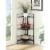 Convenience Concepts 8022B Designs-2-Go Extra Strong 3-Tier Folding Metal Corner Shelf, Blue Perspective: front