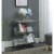 Convenience Concepts 131559C1 Soho Bookcase in Faux Birch, Glass Perspective: front