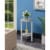 Convenience Concepts 111254C1WF Graystone 24 in. Plant Stand, Faux Birch & White - 23.75 x 15 Perspective: front