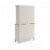 Homestyles Buffet of Buffets Wood Buffet with Hutch in Off White Perspective: front