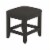 Homestyles Bedford Wood Vanity Bench in Black Perspective: front
