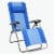 Kamp-Rite Outdoor Folding Reclining Zero Gravity Chair w/ Headrest Pillow, Blue Perspective: front