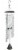 44" Silver, How Sweet the Sound, Sonnet Wind Chime Perspective: front