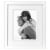 Malden Interior Designs 8x10/11x13 White Linear Matted Picture Frame Perspective: front