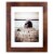 Malden Walnut Floating Glass Picture Frame Perspective: front