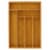 Large Silverware Drawer Organizer, Bamboo-Like Drawer Divider (17 x 12 x 2 In) Perspective: front