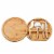 Cheese Board Set Charcuterie Meat Board - Bamboo Cutting Board 4 Knife Tools Perspective: front