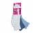 Dr. Motion® Super Comfort Diabetic Quarter Socks - Blue Perspective: front