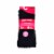 Dr. Motion® Everyday Diabetic Comfort Heat Technology Crew Socks - Black Perspective: front