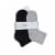 Davco Cotton Quarter Socks - Black Perspective: front