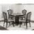 Sunset Trading 48  Round Vegas Dining and Poker Table | Reversible Game Top | Gray Wood Perspective: front