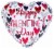 B&B Happy Valentine's Day Assorted Balloons Perspective: front