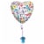 Classic Flowers Mother's Day Helium Filled Balloon Perspective: front