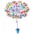 Classic Flowers Mother's Day Oversized Helium Filled Balloon Perspective: front