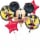 Mickey Mouse Helium Filled Balloon Bouquet Perspective: front