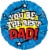 You're the Best Dad Helium Filled Balloon Perspective: front