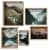 Crystal Art Gallery Framed Mountain Wall Art Perspective: front