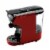 Koblenz Multi Pod Stainless Steel Espresso, Coffee, and Tea Maker, Red and Black Perspective: front