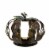 Napco 10 Brown and Green Pumpkin Thanksgiving Votive Candle Holder Perspective: front