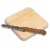 6" Square Cutting Board, Rubberwood Perspective: front