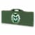 Colorado State Rams - Picnic Table Portable Folding Table with Seats Perspective: front