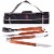 Oklahoma Sooners - 3-Piece BBQ Tote & Grill Set Perspective: front