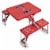 Ole Miss Rebels - Picnic Table Portable Folding Table with Seats Perspective: front