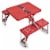 Stanford Cardinal - Picnic Table Portable Folding Table with Seats Perspective: front