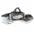 Arkansas Razorbacks - Vulcan Portable Propane Grill & Cooler Tote Perspective: front