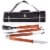 App State Mountaineers - 3-Piece BBQ Tote & Grill Set Perspective: front