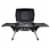 Portagrillo Portable Propane BBQ Grill, Black with Gray Accents Perspective: front